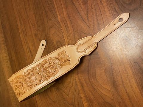 Floral design guitar strap by Bob Richardson — photograph 1