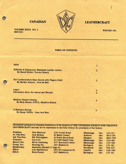 Winter 1991–92 · Volume 40, No. 2 — cover of the original newsletter