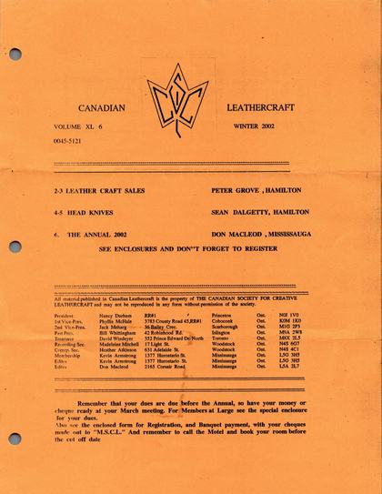 Winter 2001–02 · Volume 40, No. 6 — cover of the original newsletter
