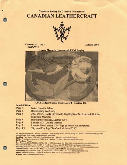 Autumn 2004 · Volume 53, No. 1 — cover of the original newsletter