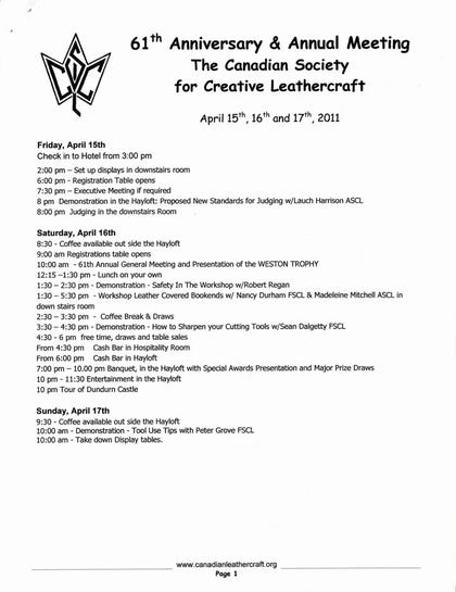 61st Annual Meeting — Reports — first page of the original PDF