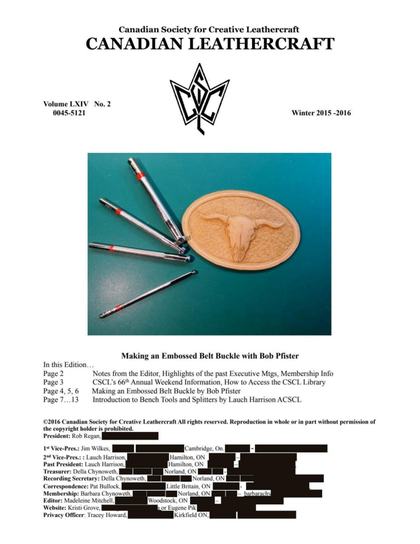 Winter 2015–2016 · Volume 64, No. 2 — cover of the original newsletter