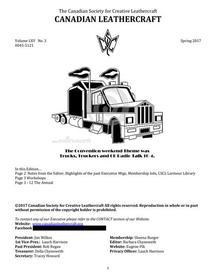 Spring 2017 · Volume 65, No. 3 — cover of the original newsletter