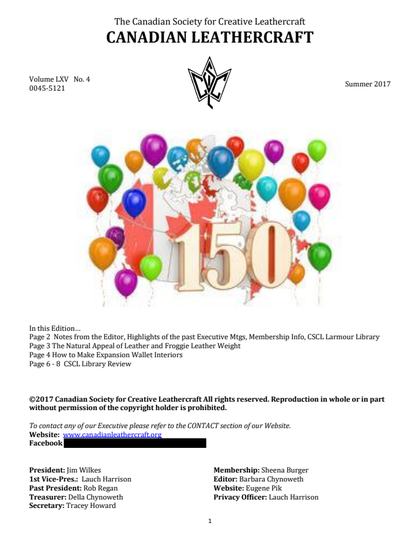 Summer 2017 · Volume 65, No. 4 — cover of the original newsletter