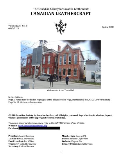 Spring 2018 · Volume 66, No. 3 — cover of the original newsletter