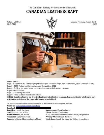 January–April 2022 · Volume 70, No. 1 — cover of the original newsletter