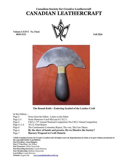 Fall 2026 · Volume 76, No. Final — cover of the original newsletter