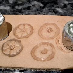 Hand-made leathercraft stamps