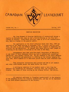 Cover, Spring 1970