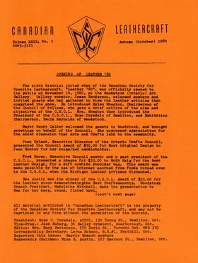 Cover, Fall 1980
