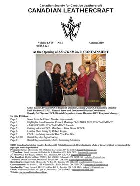 Cover, Fall 2010